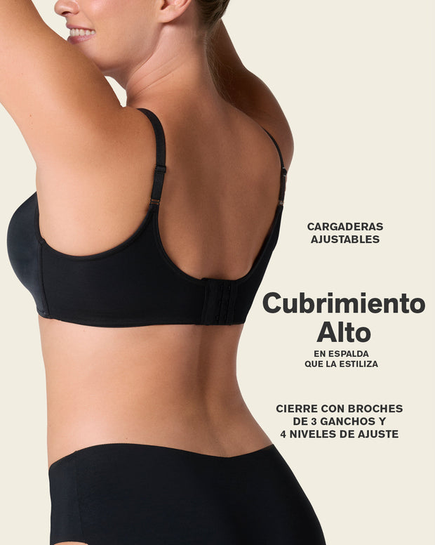 Brasier sin varilla de realce alto incorporado Magical Bra