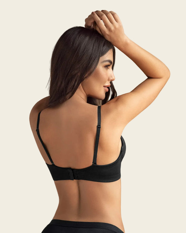 Brasier de realce alto con escote profundo