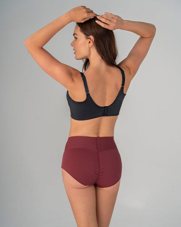 Panty hípster tiro alto de compresión fuerte de abdomen