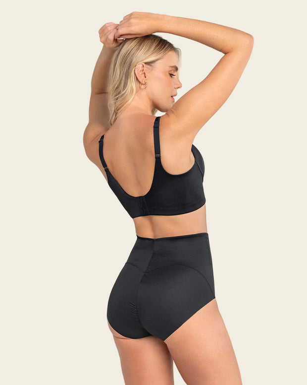 Panty clásico de compresión fuerte, tiro extra alto
