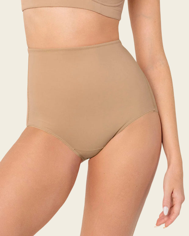 Panty clásico de compresión fuerte, tiro extra alto