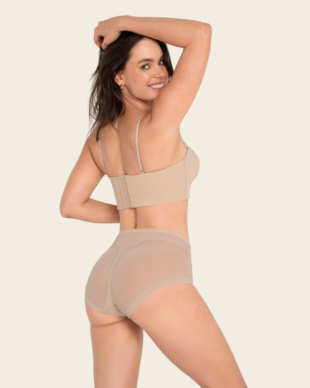 Paquete x 2 panty clásico invisible con tul