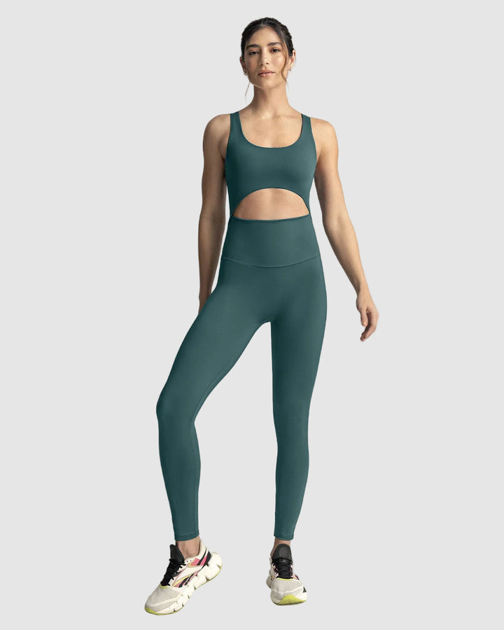 Enterizo deportivo de escote profundo en espalda