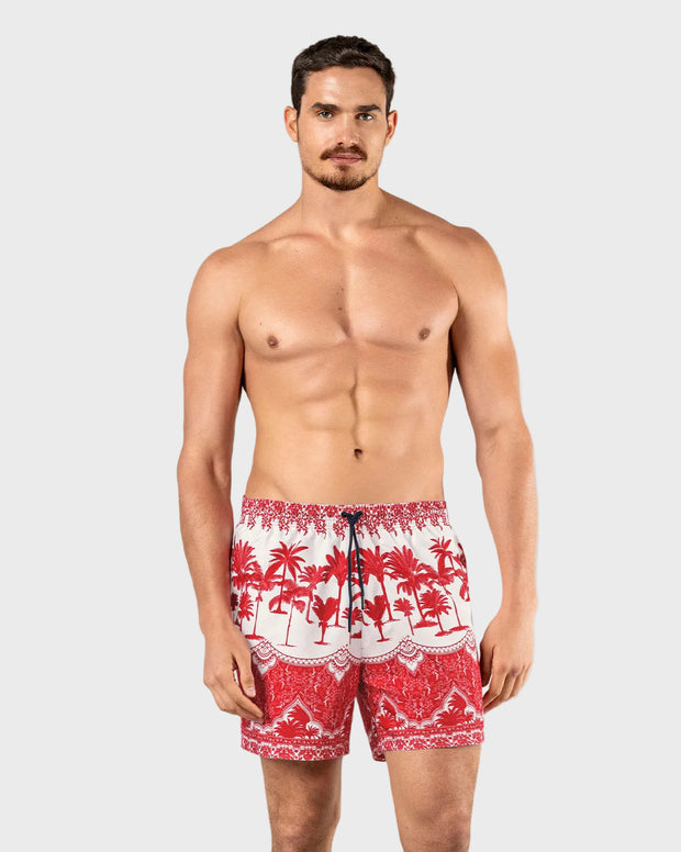 Pantaloneta de baño masculina con práctico bolsillo al lado derecho