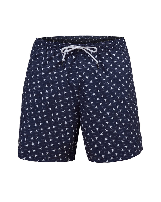 Pantaloneta de baño masculina con práctico bolsillo al lado derecho