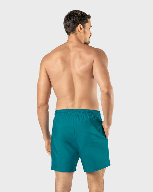 Pantaloneta de baño masculina con práctico bolsillo al lado derecho
