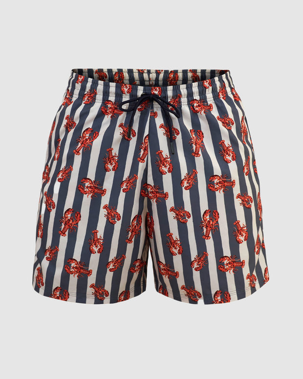 Pantaloneta de baño masculina con práctico bolsillo al lado derecho