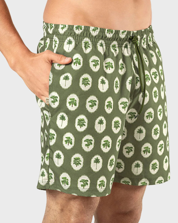 Pantaloneta de baño masculina con práctico bolsillo al lado derecho