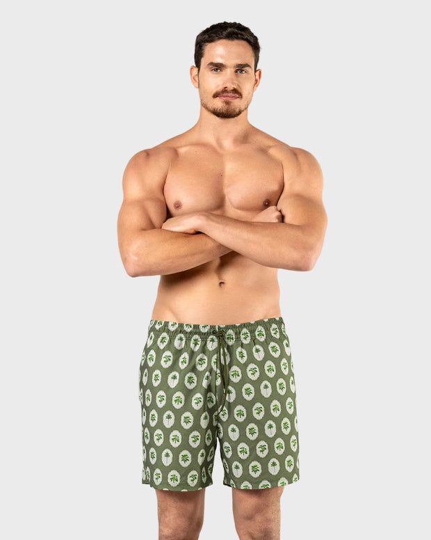 Pantaloneta de baño masculina con práctico bolsillo al lado derecho