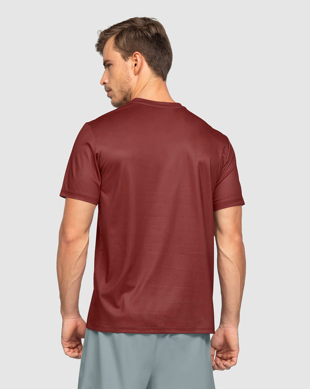 Camiseta deportiva masculina semiajustada de secado rápido
