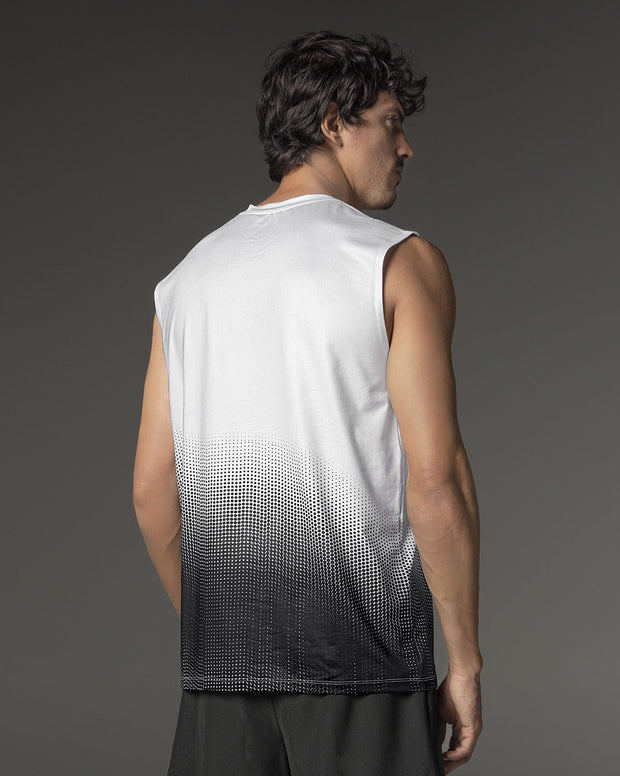 Camiseta manga sisa deportiva y de secado rápido para hombre