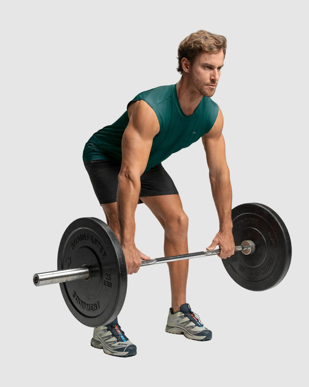 Camiseta manga sisa deportiva y de secado rápido para hombre