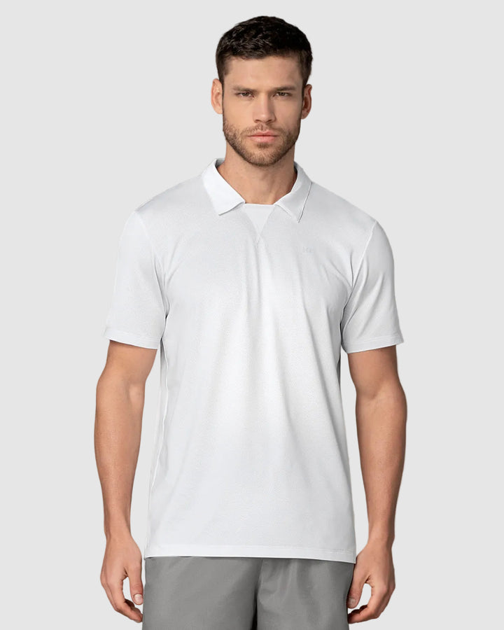 Camiseta deportiva transpirable con cuello tipo polo