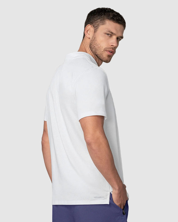 Camiseta deportiva transpirable con cuello tipo polo