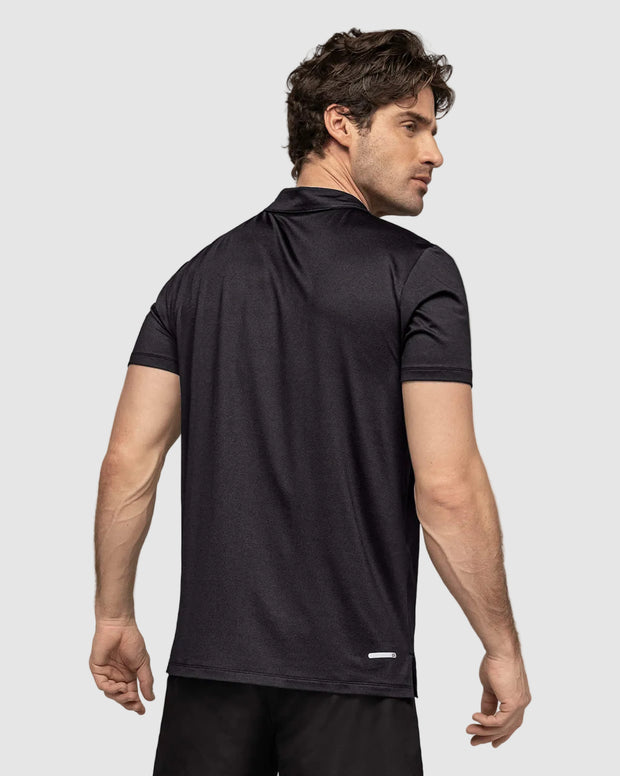 Camiseta deportiva transpirable con cuello tipo polo
