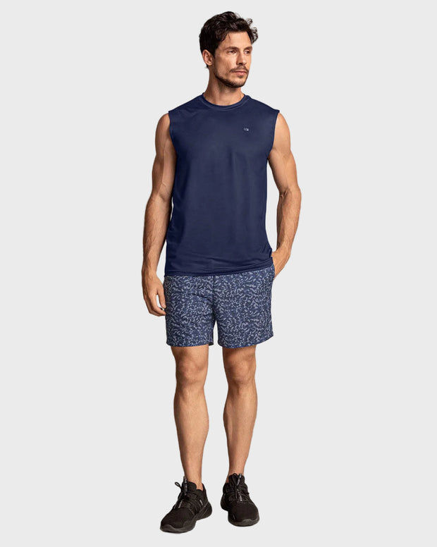 Pantaloneta deportiva con bolsillos funcionales