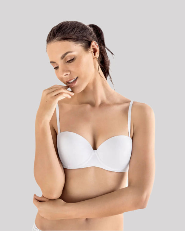 Brasier strapless con varilla de realce suave