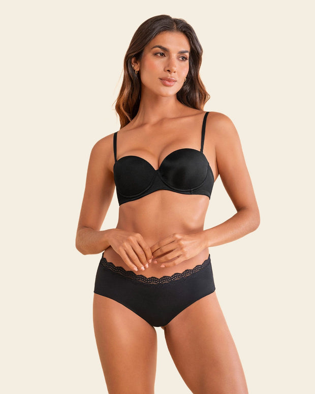 Brasier strapless con varilla de realce suave