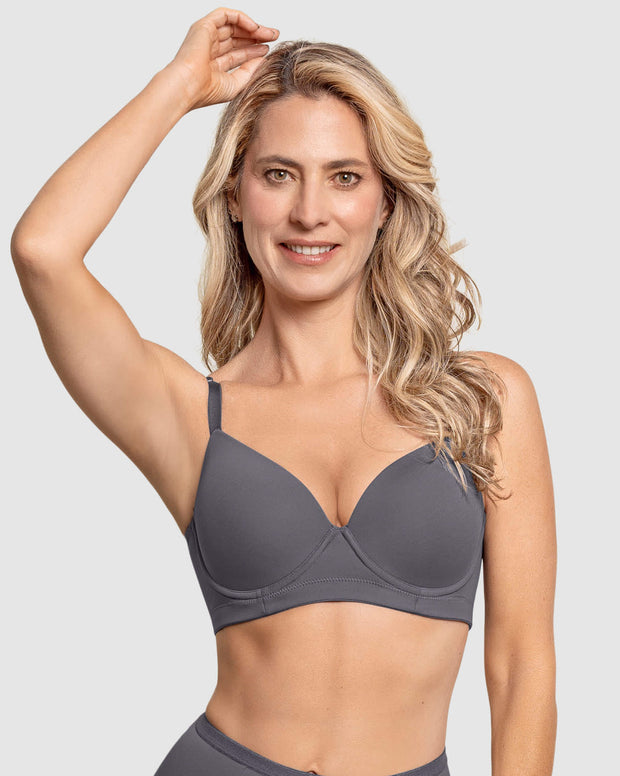 Brasier de realce suave y buen cubrimiento en espalda