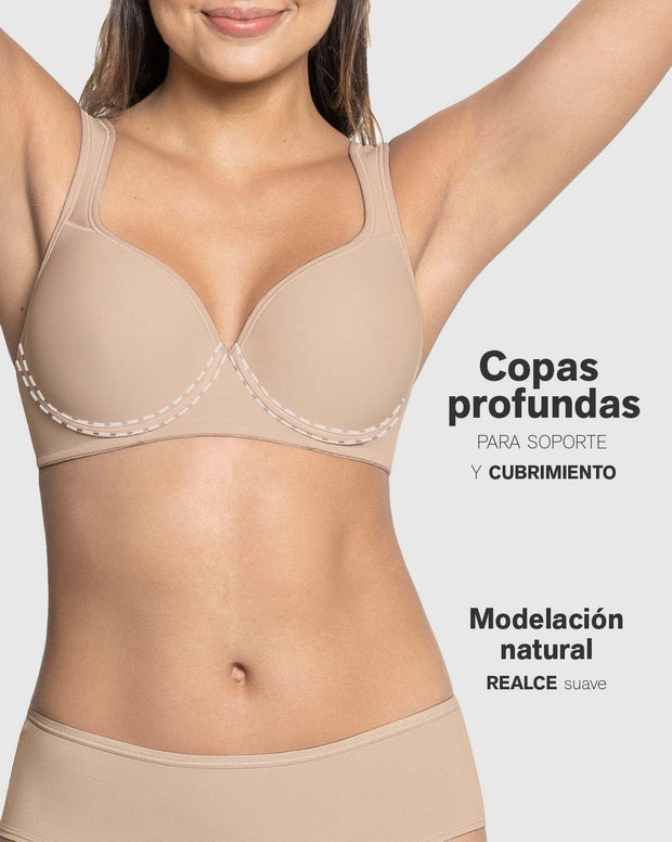 Brasier de buen cubrimiento, cargaderas acolchadas