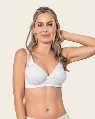 Brasier triangular con copas en SmartLace® y espalda en tela lisa#color_000-blanco
