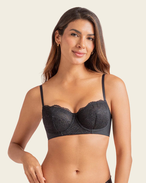 Brasier con copas en SmartLace® y espalda en tul#color_700-negro