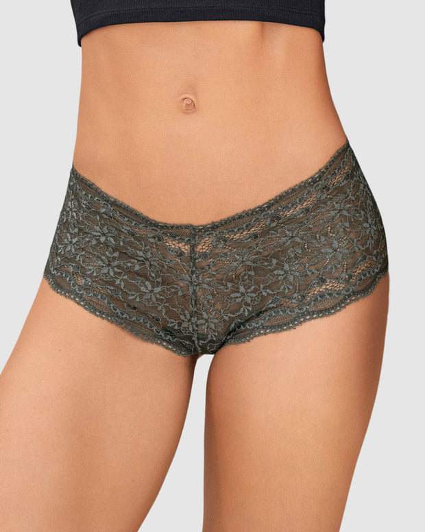 Panty estilo hípster en SmartLace® sexy con refuerzo en algodón