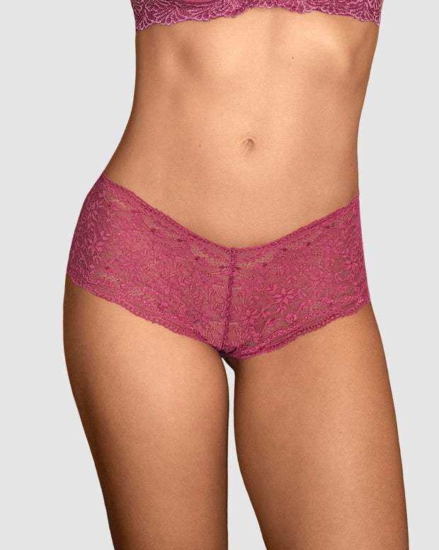 Panty estilo hípster en SmartLace® sexy con refuerzo en algodón