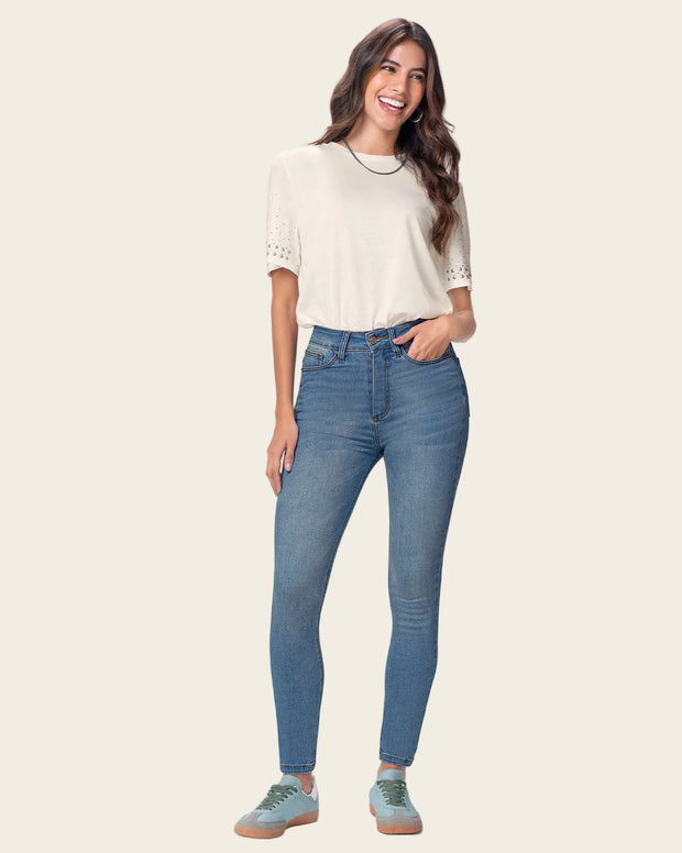 Jeans skinny esenciales para mujer