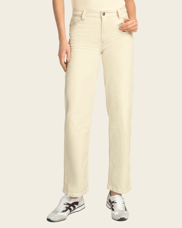 Jean bota recta para mujer