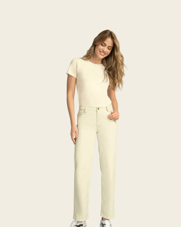 Jean bota recta para mujer