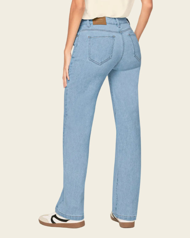 Jean bota recta para mujer