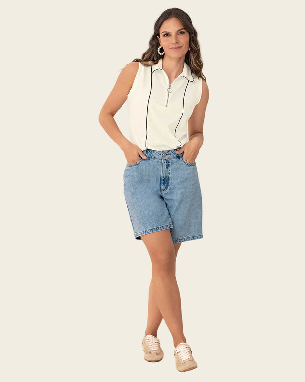Bermuda larga para mujer