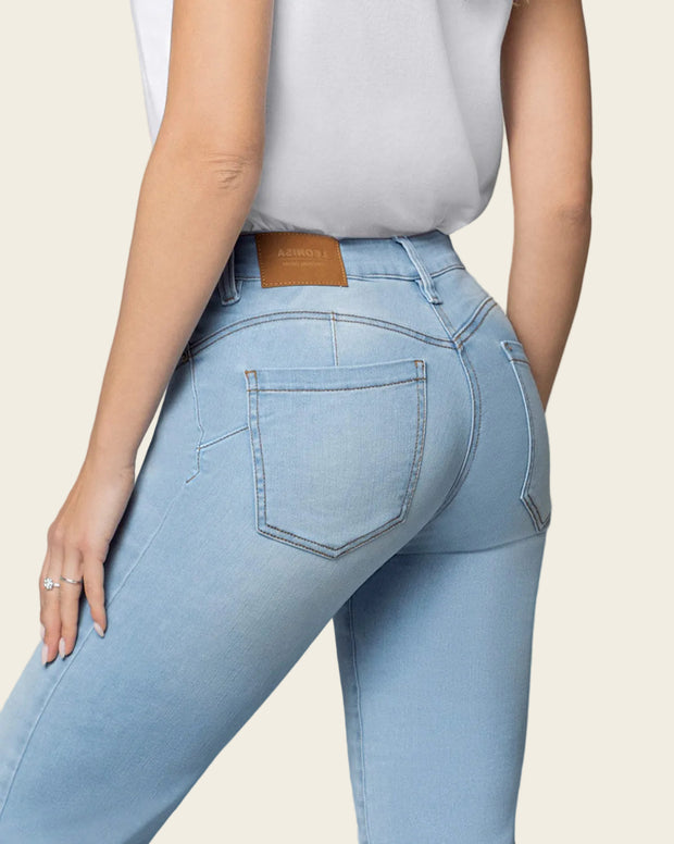 Jean levanta glúteos bota recta