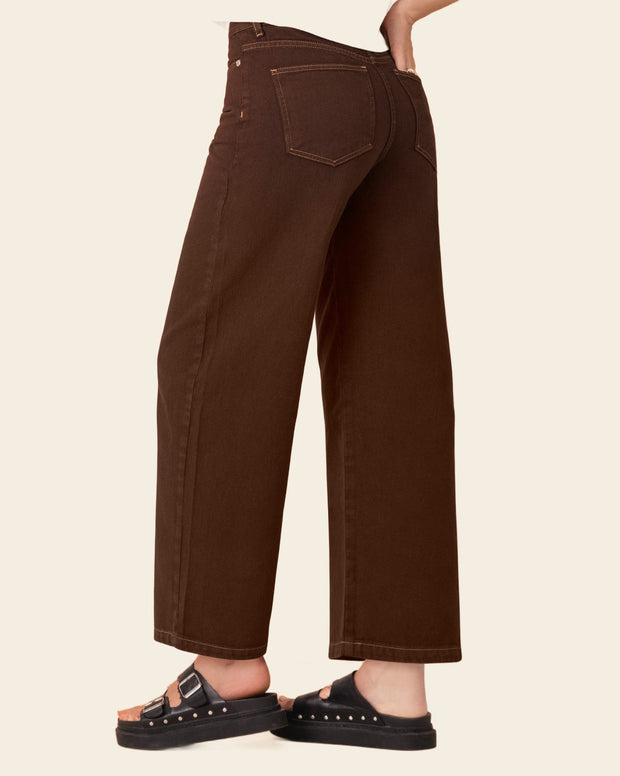 Jean bota amplia de largo crop