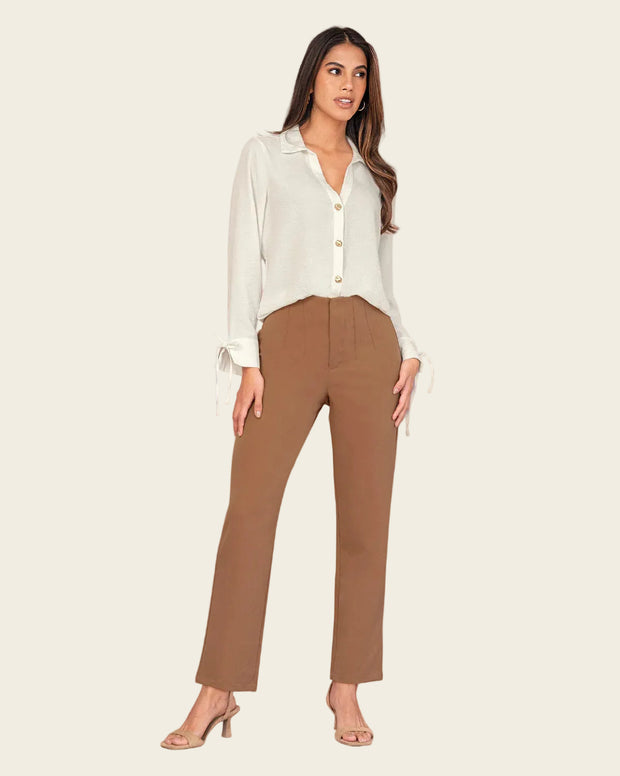 Pantalón bota recta silueta ajustada
