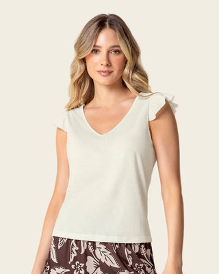 Camiseta con bolero en mangas#color_018-marfil