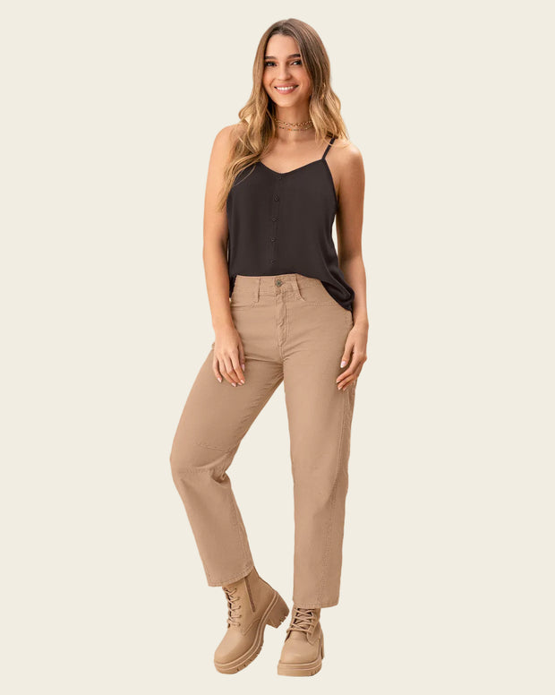 Blusa tiritas con escote en espalda