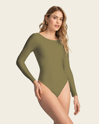 Body manga larga con compresión moderada#color_c48-verde-oliva