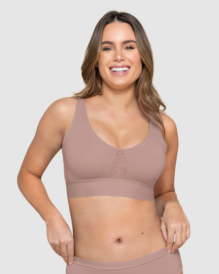 Brasier tipo top de copas extraíbles totalmente cómodo y liviano Flexi Brastop