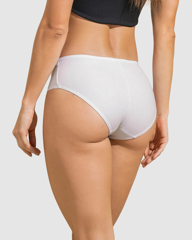 Paquete x 3 panties clásicos de máxima comodidad y frescura