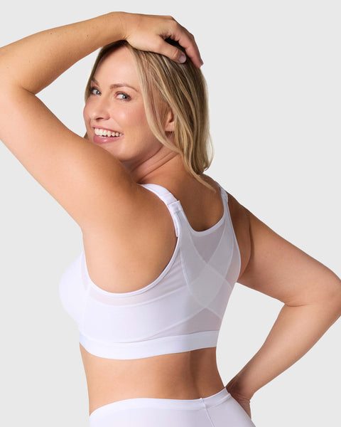 Brasier corrector de postura con compresión de volumen del busto Multi/Functional#color_000-blanco