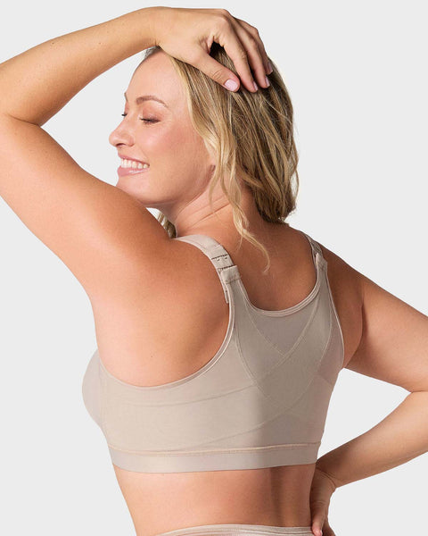 Brasier corrector de postura con compresión de volumen del busto Multi/Functional#color_802-cafe-claro