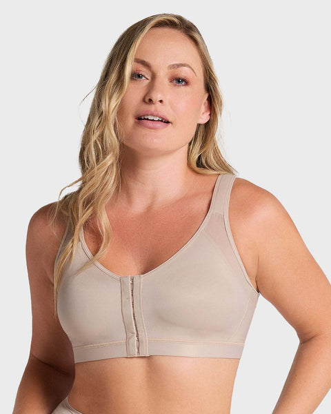Brasier corrector de postura con compresión de volumen del busto Multi/Functional#color_802-cafe-claro