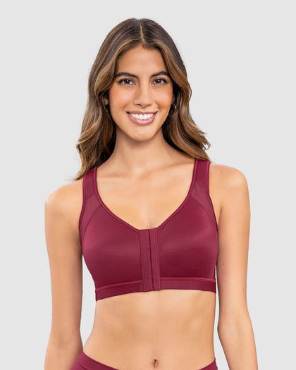 Brasier corrector de postura, compresión volumen del busto#color_a97-vino