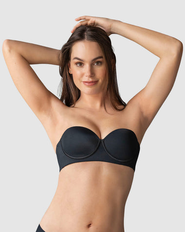 Perfect strapless brasier strapless con compresión fuerte de espalda#color_700-negro