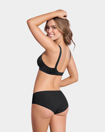 Brasier clásico sin varilla con copas en encaje#color_700-negro