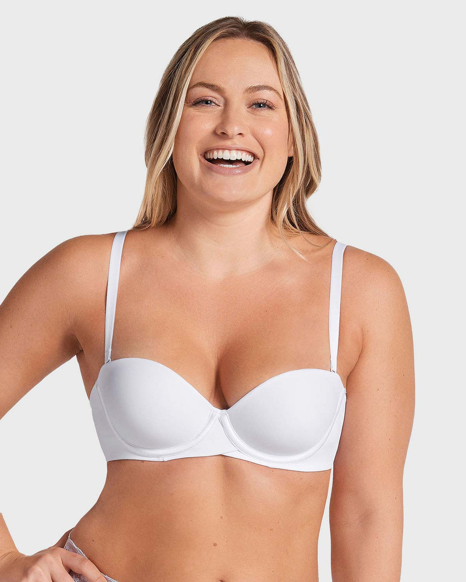 Brasier strapless Magic Up de doble realce que aumenta dos tallas de copa
