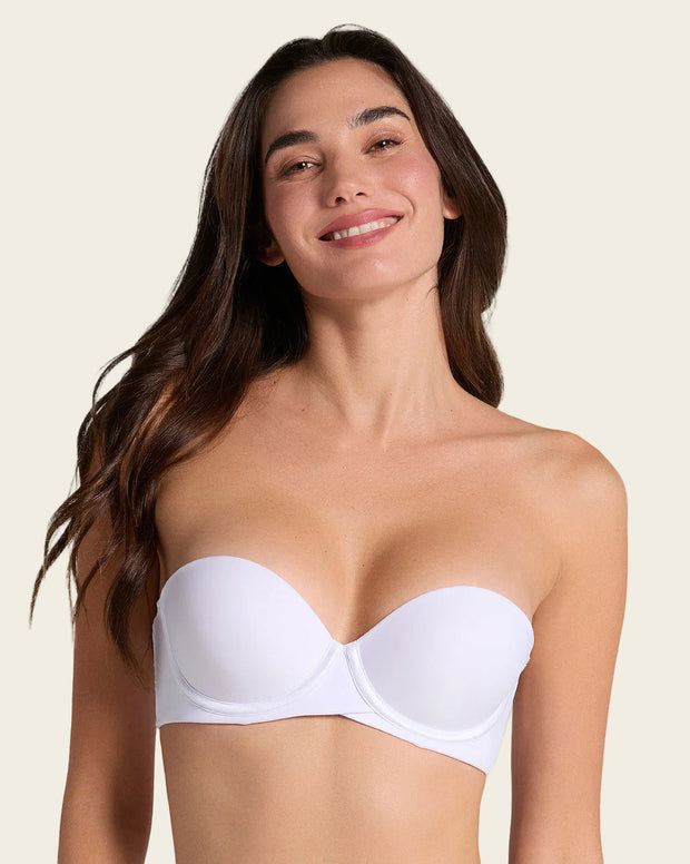 Brasier strapless Magic Up de doble realce que aumenta dos tallas de copa