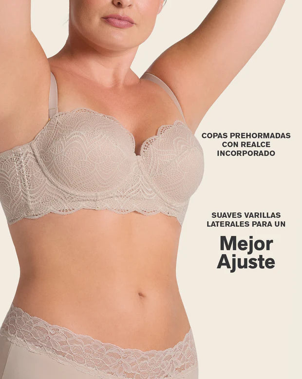 Brasier balconet de realce alto con máximo cubrimiento de espalda Special Fit
